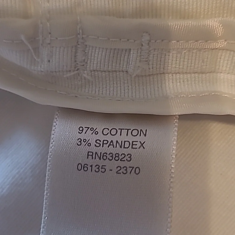Christopher & Banks cotton button front very light tan jacket Sz XL - Picture 7 of 7